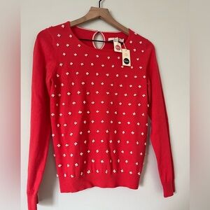 NWT Embroidered Boden Sweater size 4